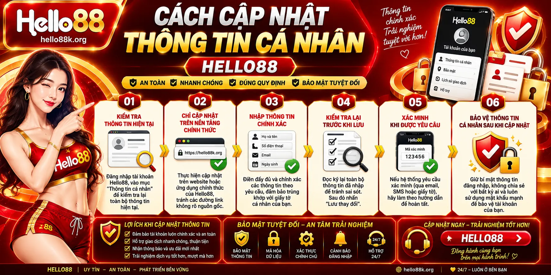 Cập Nhật Thông Tin Cá Nhân Hello88: Hướng Dẫn Chi Tiết 2 Cách cập nhật thông tin cá nhân Hello88