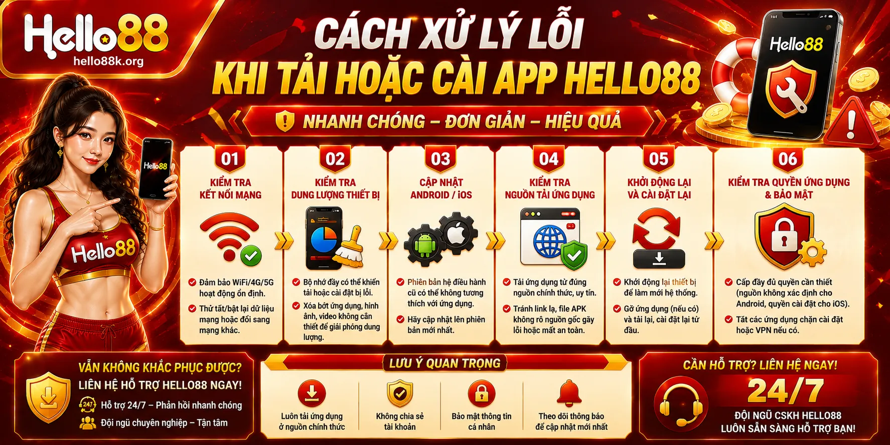 Tải App Hello88 Android, iOS Và Hướng Dẫn Cài Đặt 2 Cách xử lý lỗi khi tải hoặc cài app Hello88