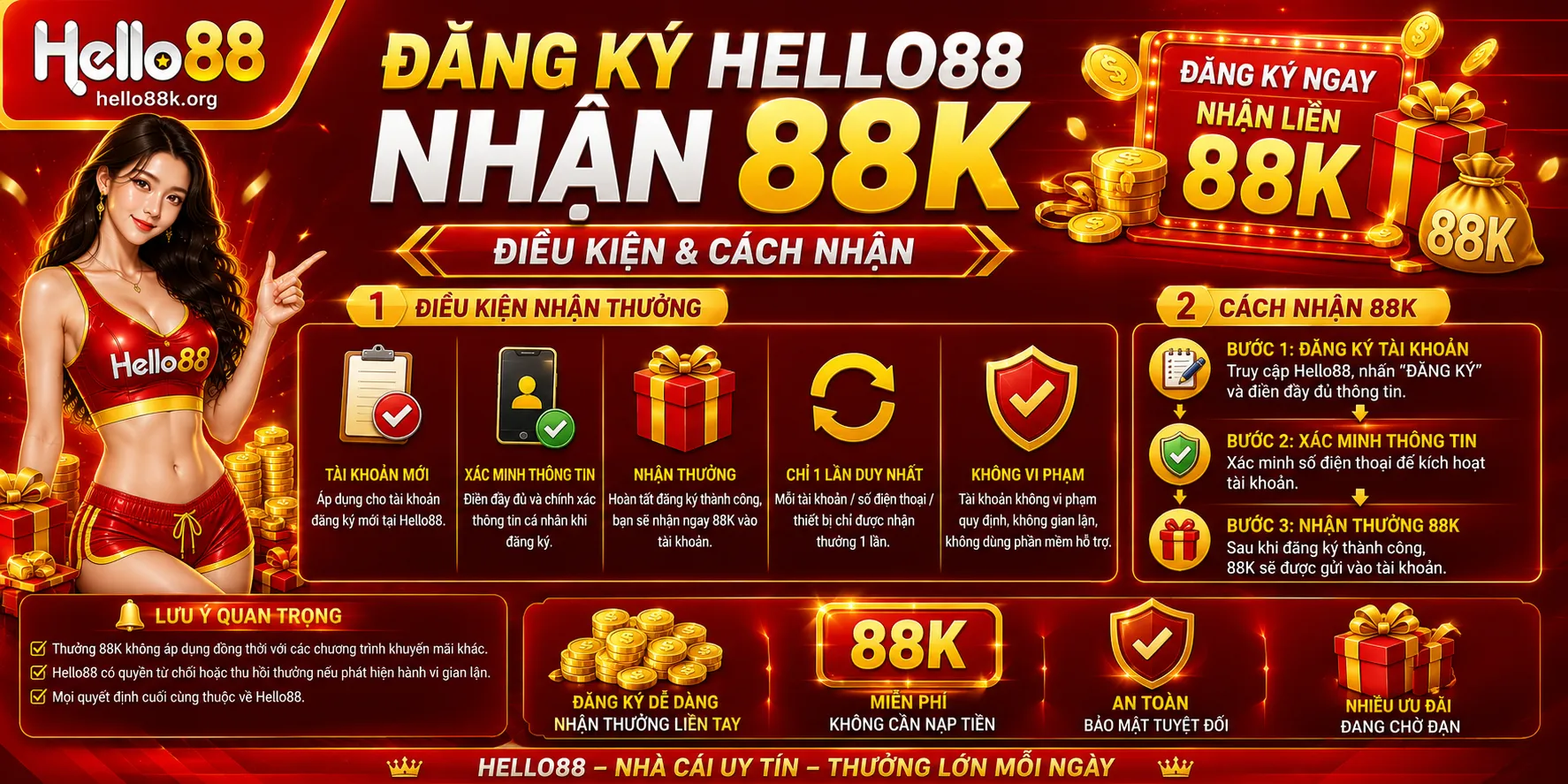 Đăng Ký Hello88 Nhận 88K