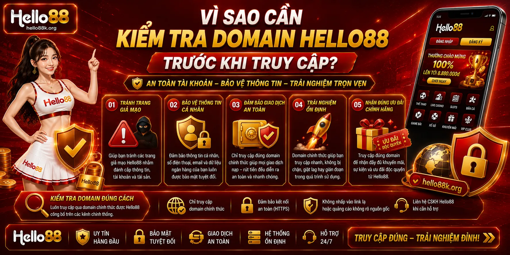 Thông Báo Domain Hello88 Và Link Truy Cập Đang Sử Dụng 1 Vì sao cần kiểm tra domain Hello88 trước khi truy cập?